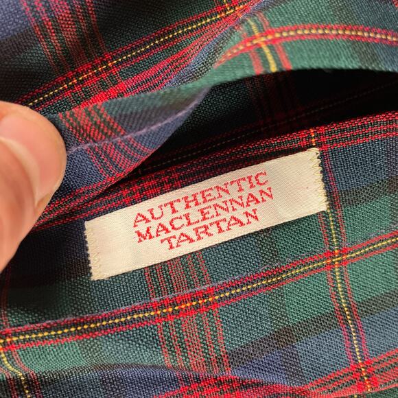 Pendleton Vintage Mens Sz M Maclennan Plaid Button Down Shirt Red Green - Picture 9 of 13